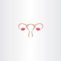 ovaries vector icon logo symbol