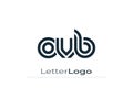 OVB Creative Unique Modern Letter Logo Design. Elegant Monogram Logo Design with Decorative Elements and Typography Royalty Free Stock Photo