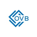 OVB letter logo design on white background. OVB creative circle letter logo concept. OVB letter design.OVB letter logo design on Royalty Free Stock Photo