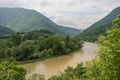 Ovcar-Kablar Gorge panorama, West Morava river Royalty Free Stock Photo