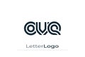 OVE Creative Unique Modern Letter Logo Design. Elegant Monogram Logo Design with Decorative Elements and Typography Royalty Free Stock Photo
