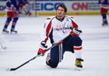 Ovechkin Stretches Royalty Free Stock Photo
