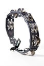 Ovel Tambourine On White Bk Royalty Free Stock Photo