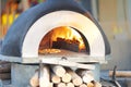 Oven for bake or cook pizza ,outdoors Royalty Free Stock Photo