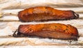 Oven Baked Bourbon Glazed Salmon