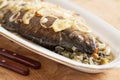 Oven baked carp fish