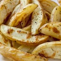 Oven Baked Potato Wedges Royalty Free Stock Photo