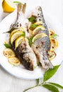 Oven-baked Sea bass