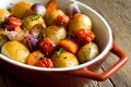 Oven baked vegetables Royalty Free Stock Photo