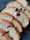 Oven fresh homemade raisin bread