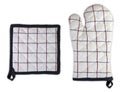 Oven Glove and Pot Mitt Holder Isolated Royalty Free Stock Photo