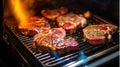 Oven-Grilled Pork Neck - A Sizzling Delight from the Kitchen. Generative AI