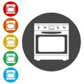 Oven Icon, Stove Icon