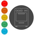 Oven Icon, Stove Icon