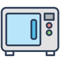 Oven Isolated Vector icon which can be easily modified or edit Royalty Free Stock Photo