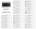 Oven manual symbols. Instructions. Signs and symbols for oven exploitation manual. Instructions and function description. Vector