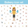 Oven mists, bakery color icon. Bakery icons universal set for web and mobile