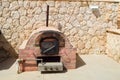 Oven, stone, fire, fireplace, cooking, brick, food, heat, wood, stove, italian, pizza, meal, old, traditional, hot, bake, flame, r Royalty Free Stock Photo