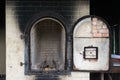 Oven Thai crematory in temple Royalty Free Stock Photo