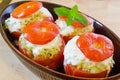 Oven tomato stuffed with mince meat