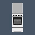 Oven vector illustration appliance cooking kitchen. Icon stove equipment domestic food. Kitchenware chef power machine