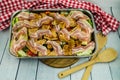 Turkey Steaks and bacon Royalty Free Stock Photo