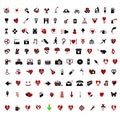 Over 100 Stylish Valentine themed icons