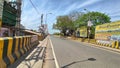 Over bridge shaheed chowk, katihar, Bihar. Empty during COVID 19 lockdown Royalty Free Stock Photo