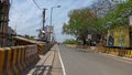 Over bridge shaheed chowk, katihar, Bihar. Empty during COVID 19 lockdown Royalty Free Stock Photo