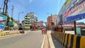 Over bridge shaheed chowk, katihar, Bihar. Empty during COVID 19 lockdown Royalty Free Stock Photo