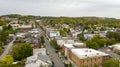 Over Buildings of Columbia Street Downtown City Center Hudson New York