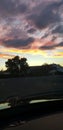 Over a canal in Arizona with sunset