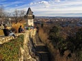 Over the city of Graz