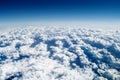 Over the clouds, high altitude Royalty Free Stock Photo