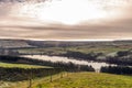 Over Digley reservoir Royalty Free Stock Photo
