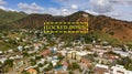 Over The Downtown City Center area of Bisbee Arizona USA Royalty Free Stock Photo