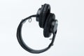 Over ear black studio headphones