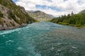 Over the fast flowing river