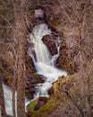 Over Flow Waterfall at White River Falls Royalty Free Stock Photo