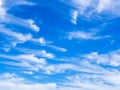 Fluffy clouds blue sky background Royalty Free Stock Photo