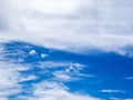 Fluffy clouds blue sky background Royalty Free Stock Photo