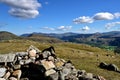 Across the valleys and fells to Skiddaw Royalty Free Stock Photo