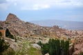Over looking ancient city of Goreme, Cappadocia