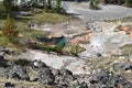 Over Looking a Blue Pool, Artist`s Paintpots, Yellowstone National Park