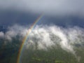 Over the Rainbow, Summer Storm over the Kispiox Valley near Hazelton in Northern British Columbia, Canada Royalty Free Stock Photo