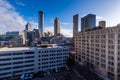 Over the Rhine district in Downtown Cincinnati, Ohio in the Wash Royalty Free Stock Photo