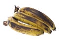 Over-Ripe Bananas Isolated Royalty Free Stock Photo