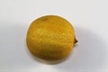 Over ripe lemon citrus fruit isolated on white background Royalty Free Stock Photo