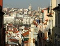 Over the roofs of Lisbon with dome of Santa Engracia, - Portugal