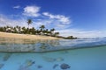 Over underwater of Island in Whitsundays Royalty Free Stock Photo